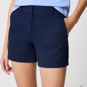 J. Crew Dark Blue classic 5” chino shorts